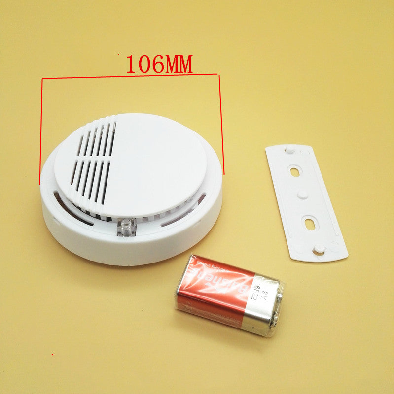Household smoke alarm with light