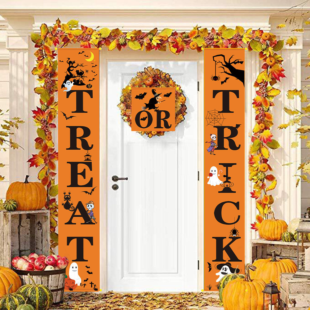 Halloween hanging banners couple