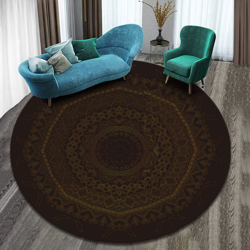 Round carpet mandala ethnic