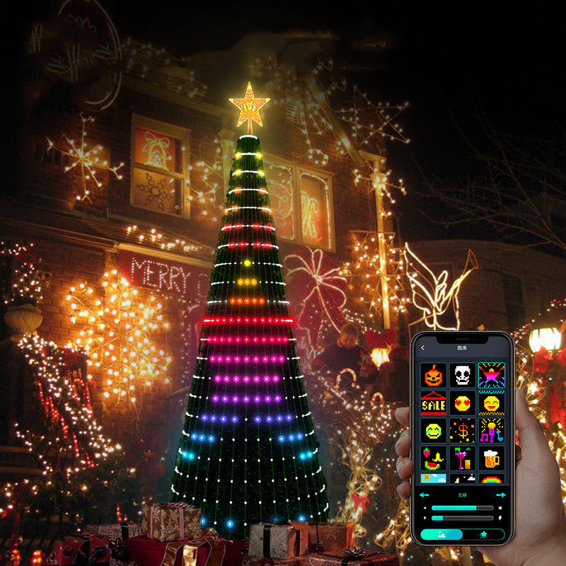 Christmas tree atmosphere lights