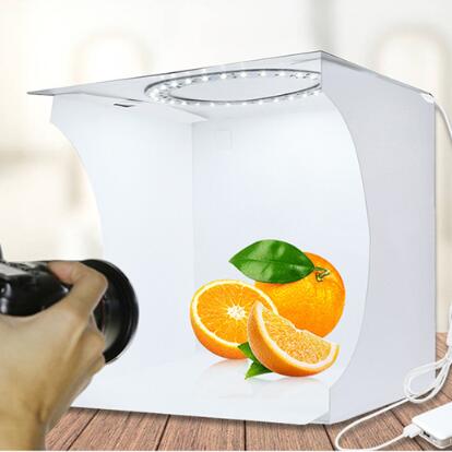 Portable photo studio box 2 LED panels