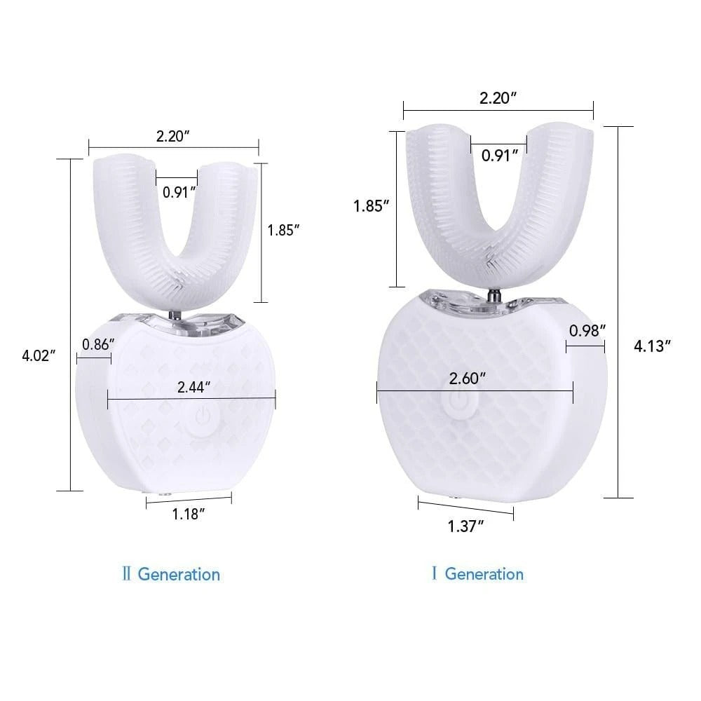 U-shaped toothbrush rechargeable