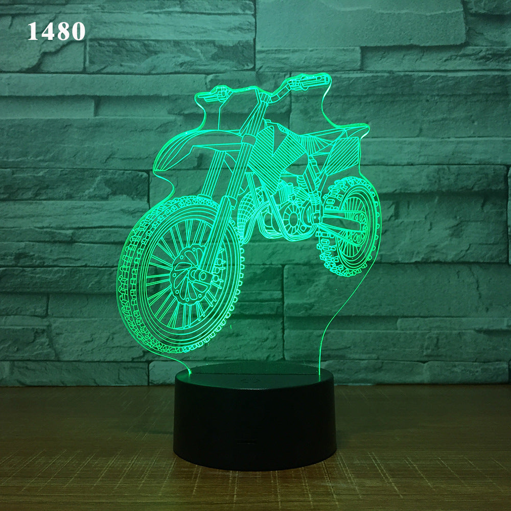 Motorcycle desk lamp