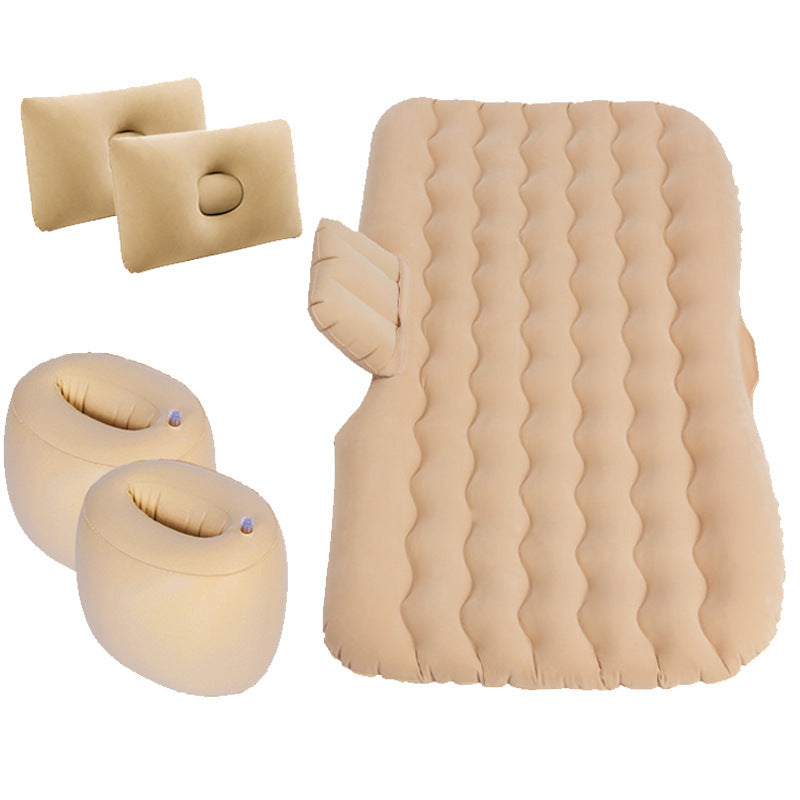Inflatable camping mattress for cars