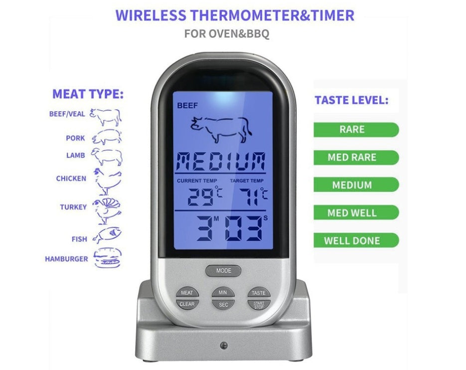 Wireless BBQ thermometer
