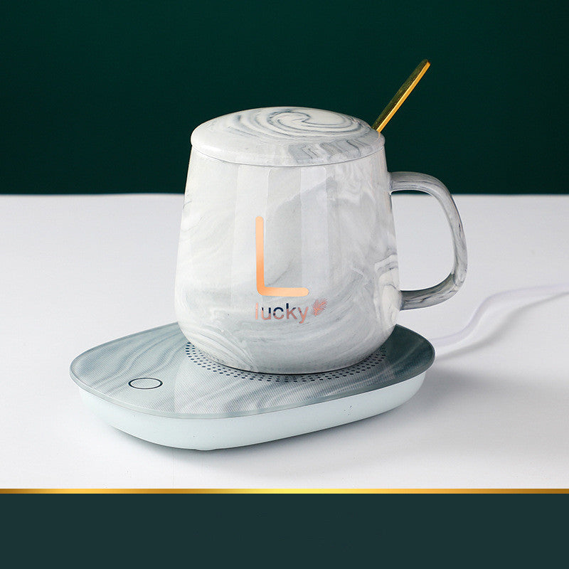 Couple heated coffee mug gift set