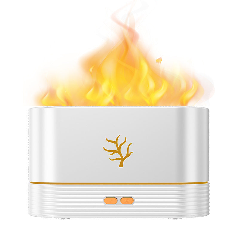 Air humidifier with flame aroma