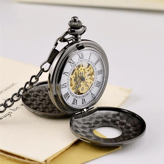 Retro style mechanical pocket watch