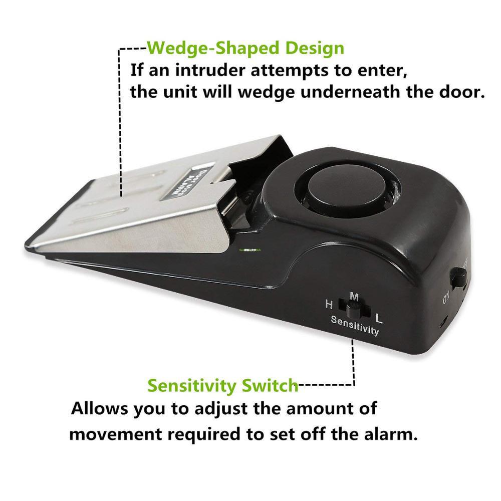 Anti-theft door stop alarm