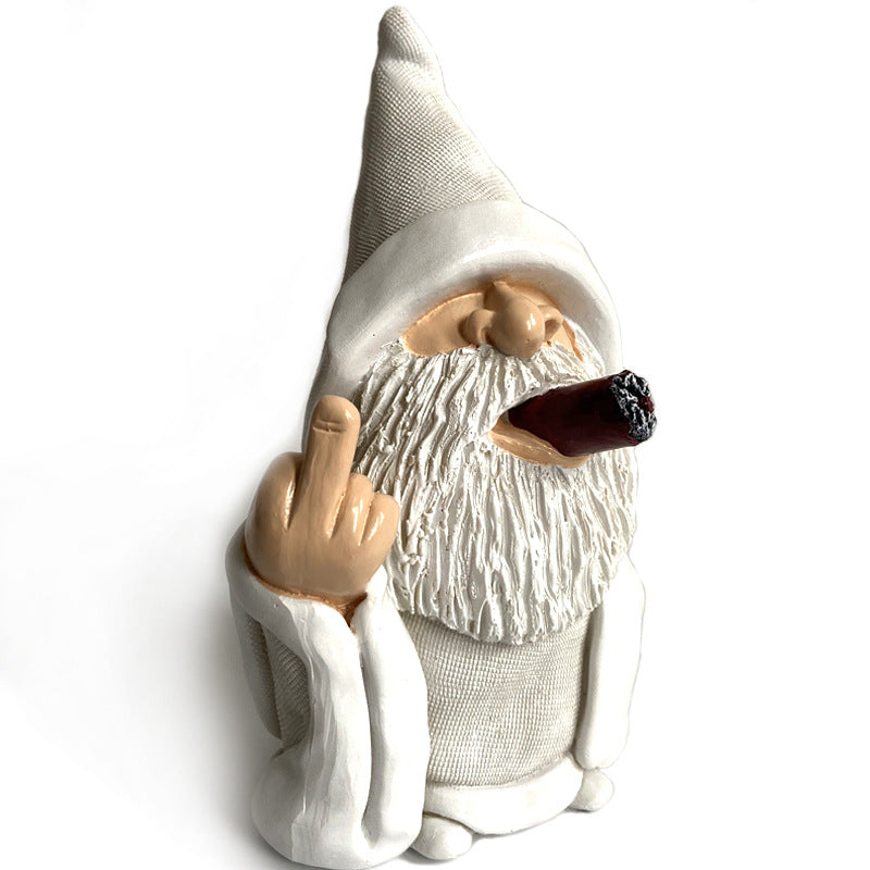 Garden Ornament gnome with cigar
