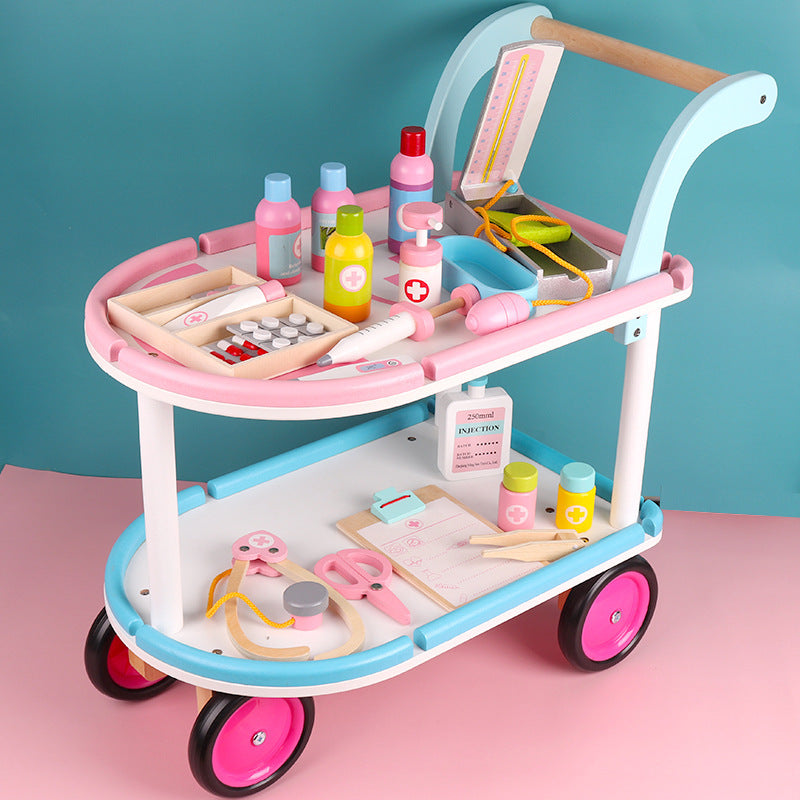 Wooden dessert pretend play set