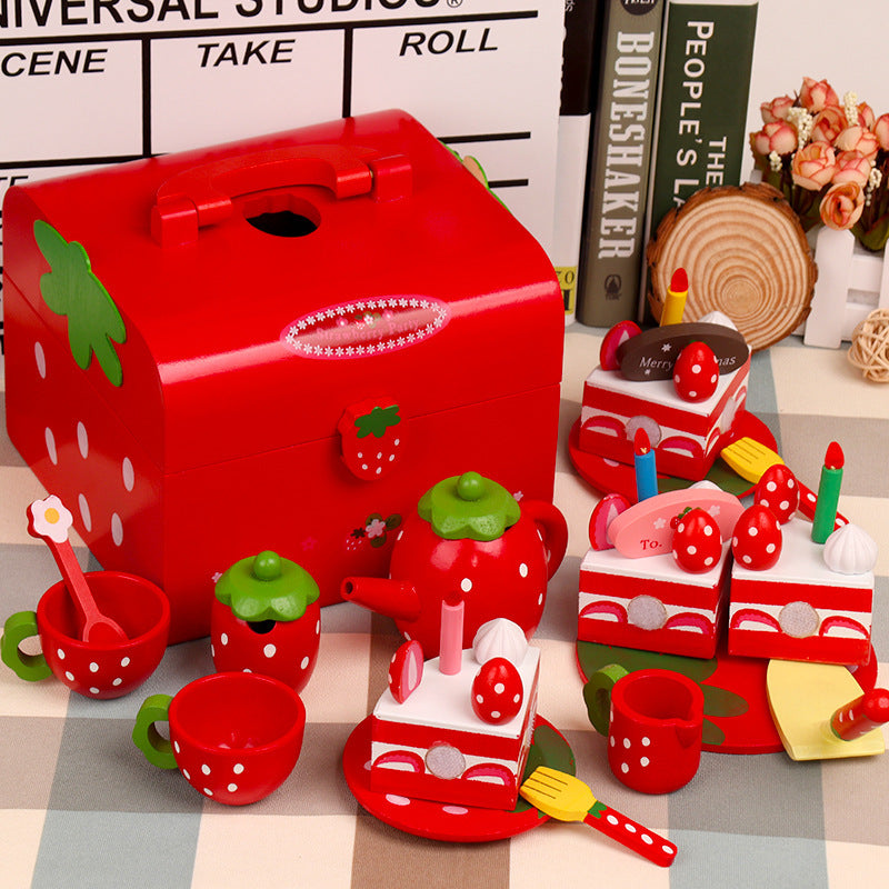 Wooden dessert pretend play set