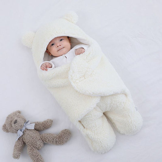 Baby knitted sleeping bag