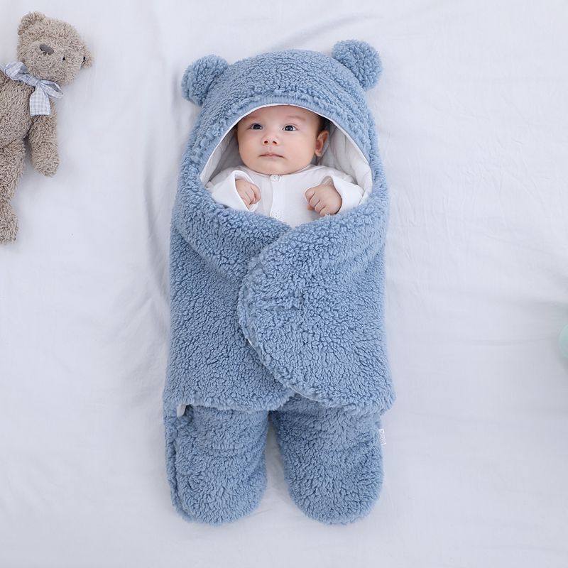 Baby knitted sleeping bag