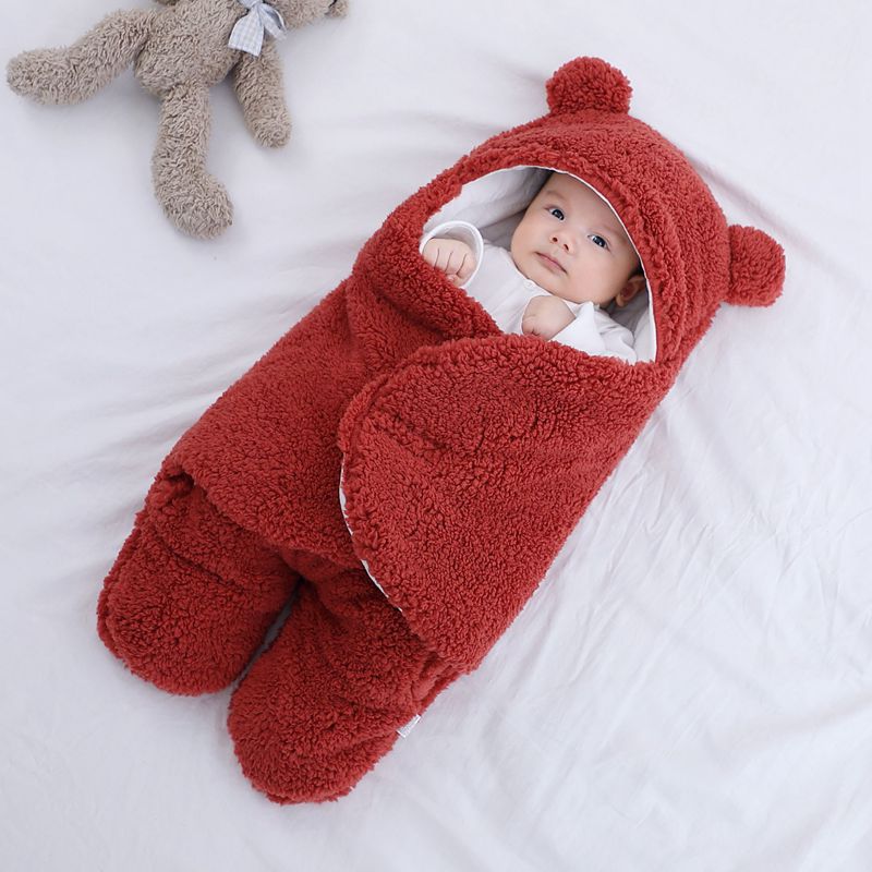 Baby knitted sleeping bag