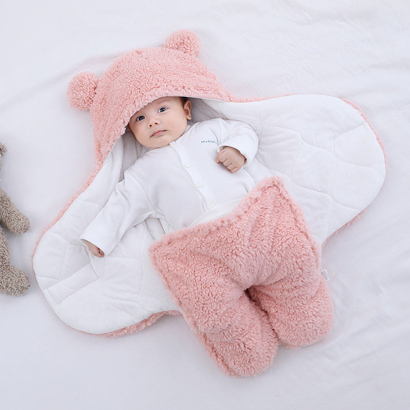 Baby knitted sleeping bag