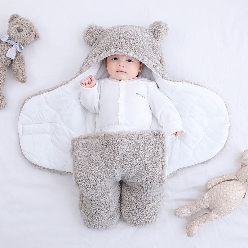Baby knitted sleeping bag