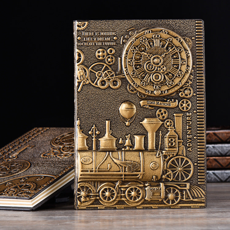 Notepad diary retro style 3D embossed