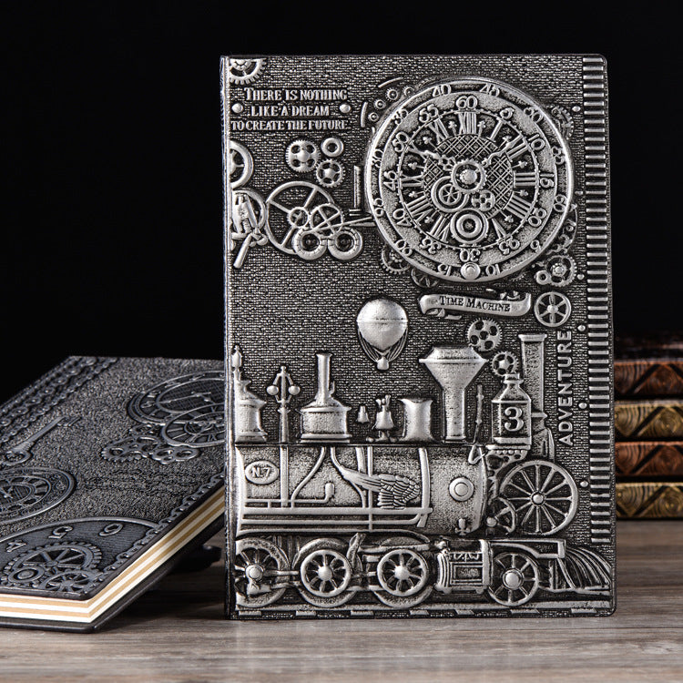 Notepad diary retro style 3D embossed