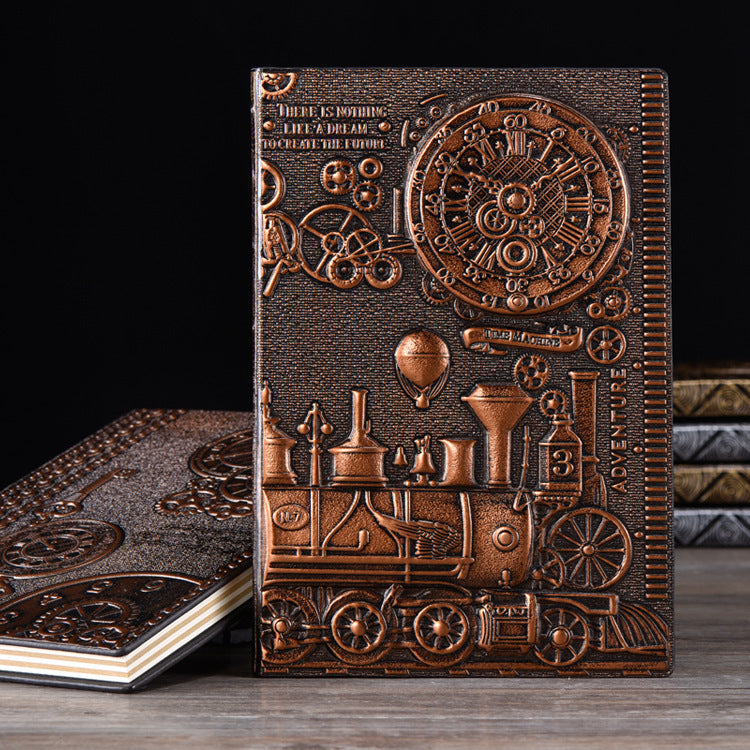 Notepad diary retro style 3D embossed