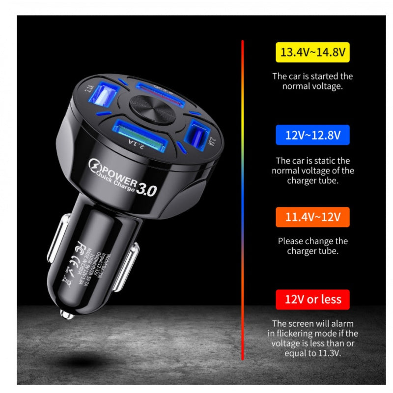 Fast car charger 4 ports