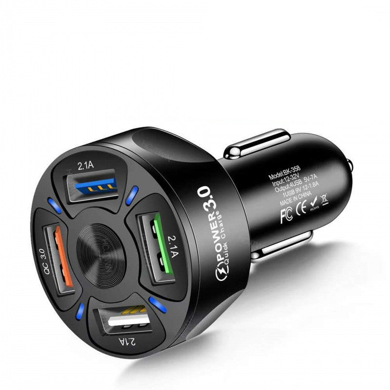 Fast car charger 4 ports
