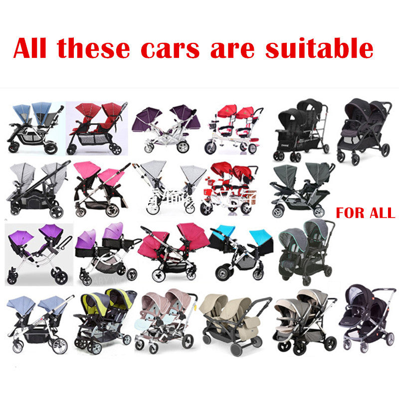 Rainproof cover for twin stroller