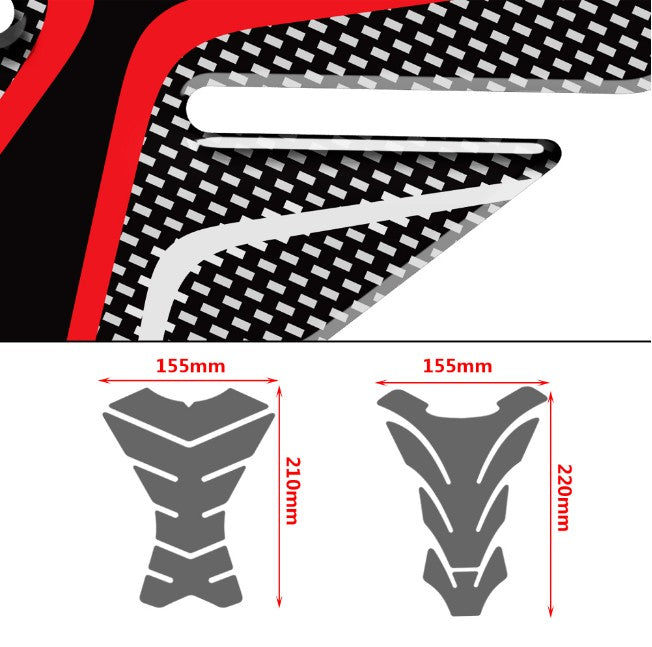 Stickers for motorcycle fuel tank
