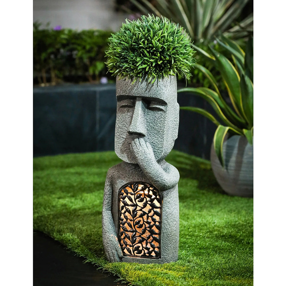 Garden decoration Moai statues