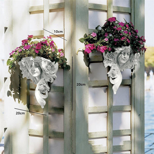 Handicraft flower pot for wall