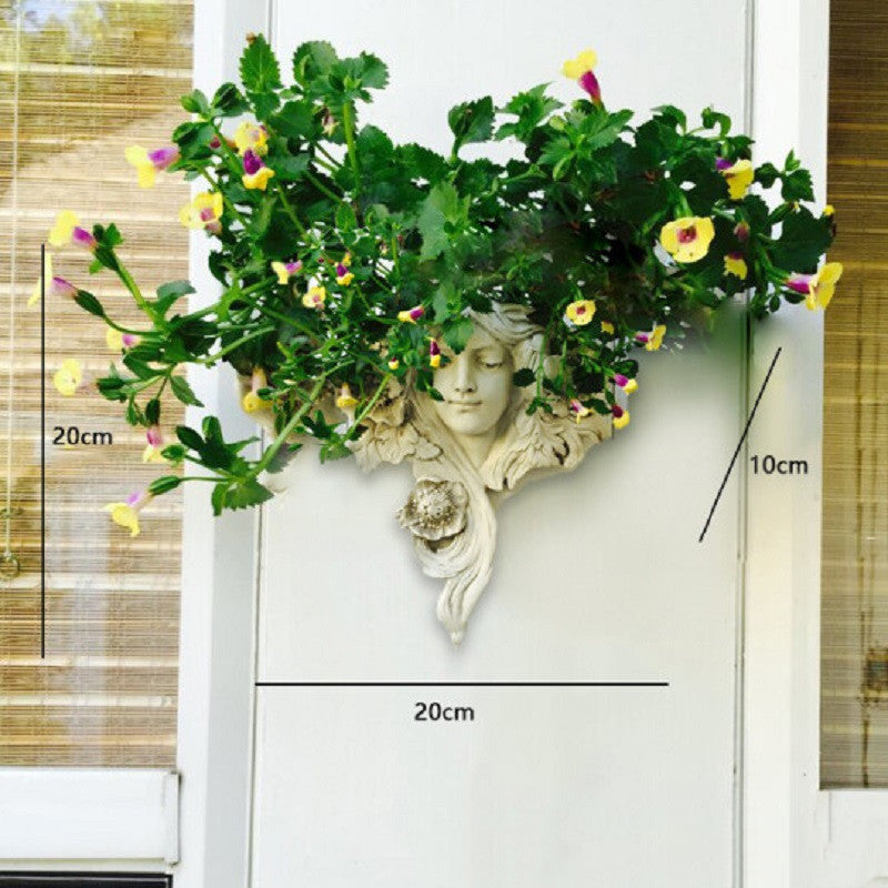 Handicraft flower pot for wall