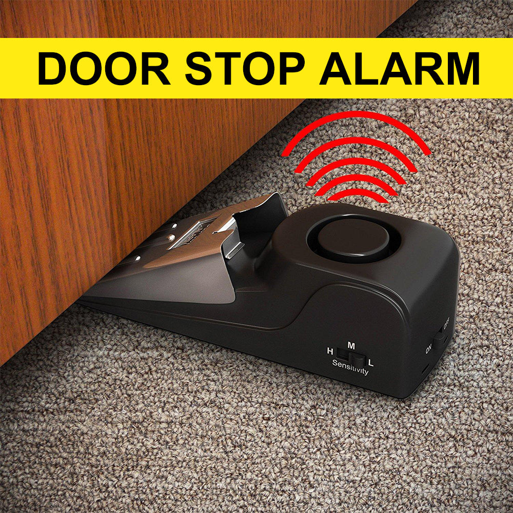 Anti-theft door stop alarm