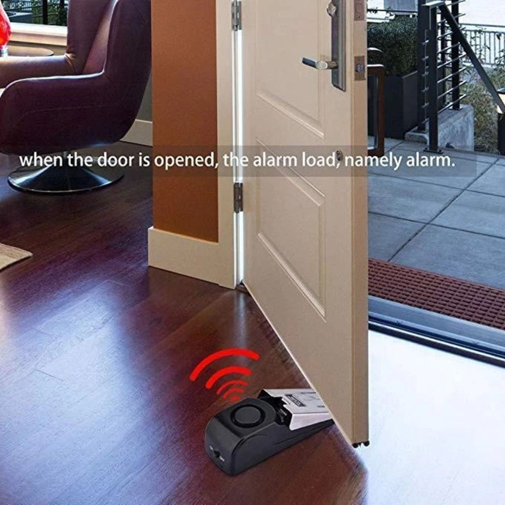 Anti-theft door stop alarm