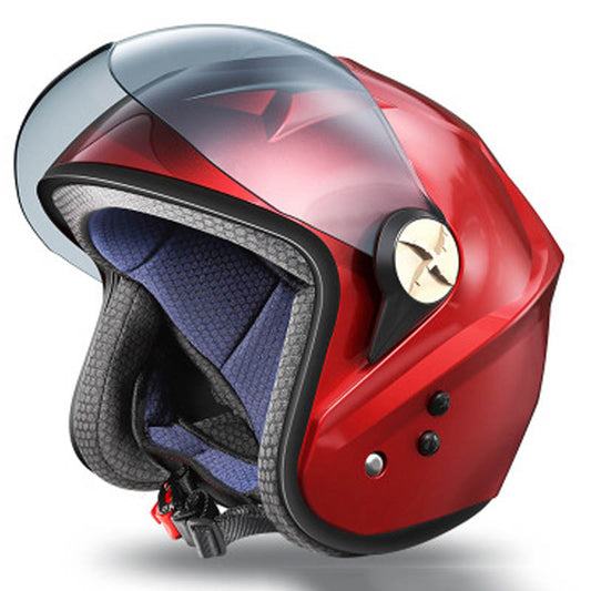Motorcycle helmet with Bluetooth and solar