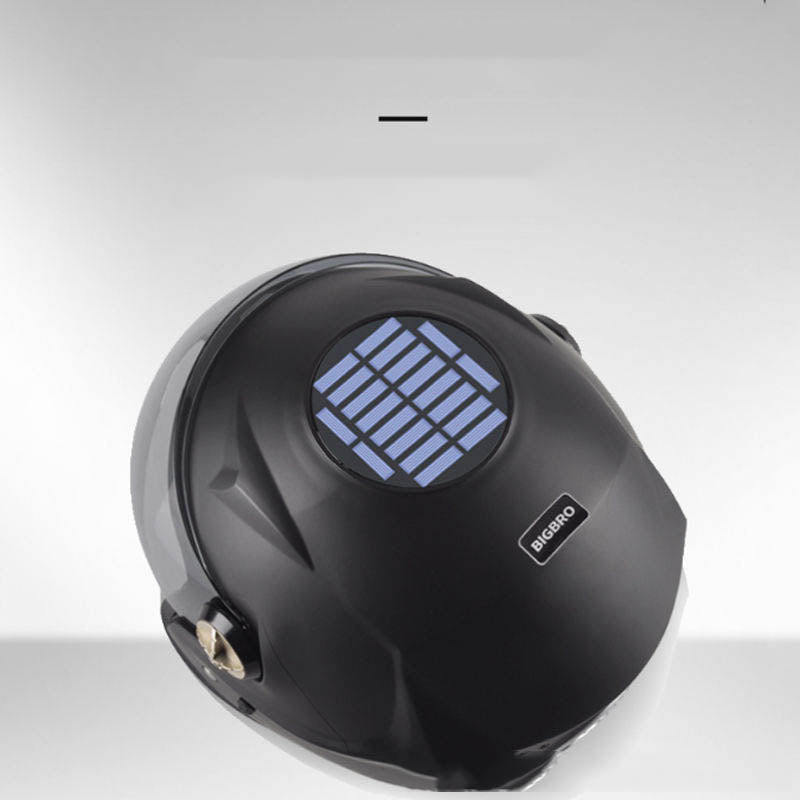 Motorcycle helmet with Bluetooth and solar
