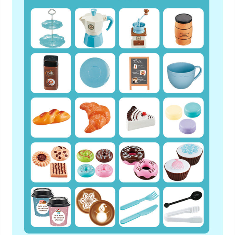 Kids coffee shop play set