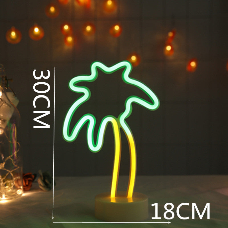 Neon lamp Palm tree