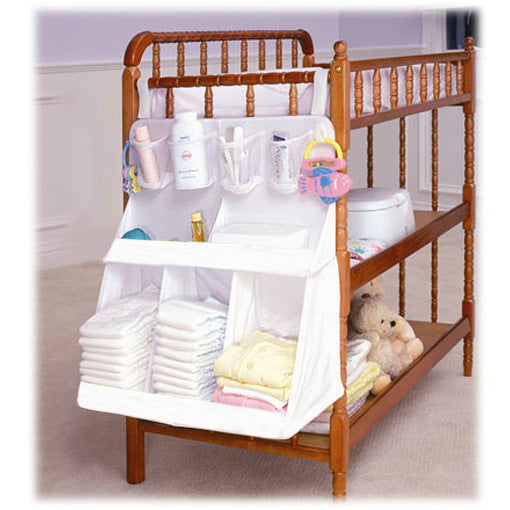 Storage for baby crib
