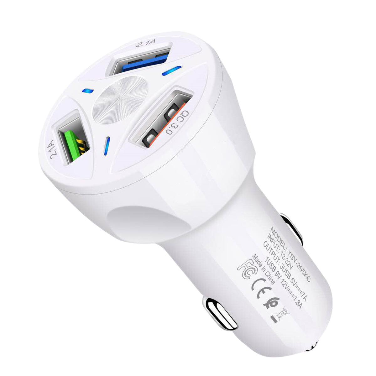 Fast car charger 4 ports