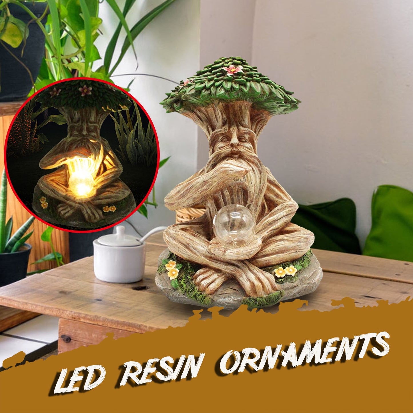 Ornament sculptures with led light