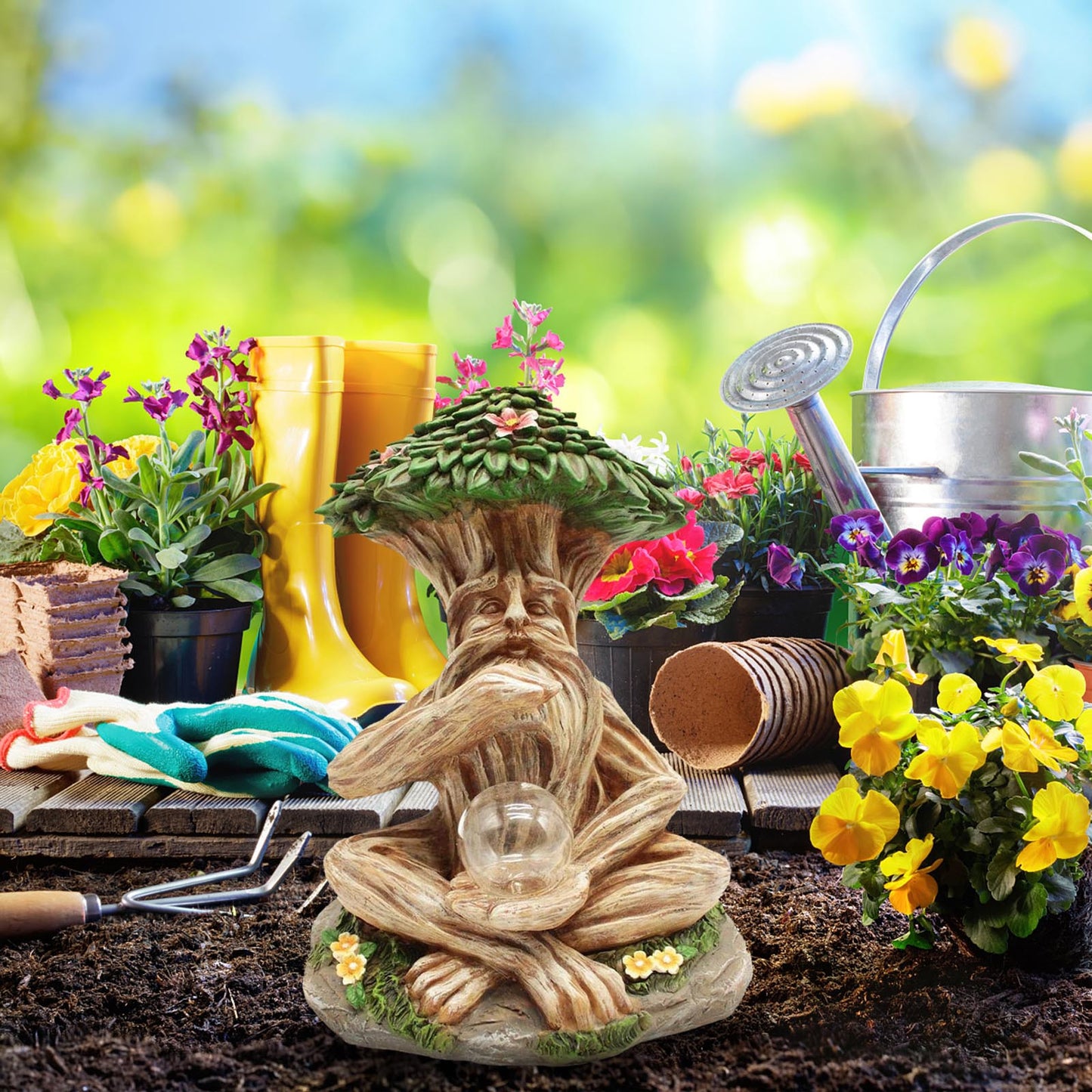 Ornament sculptures with led light