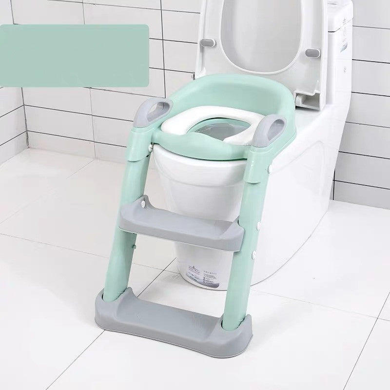 Toilet seat with stairs for children