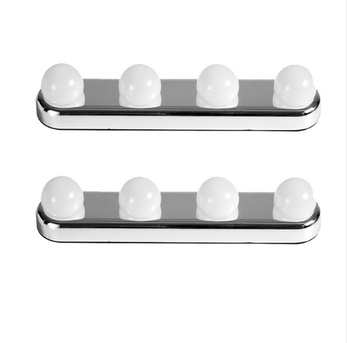 Makeup light on mirror