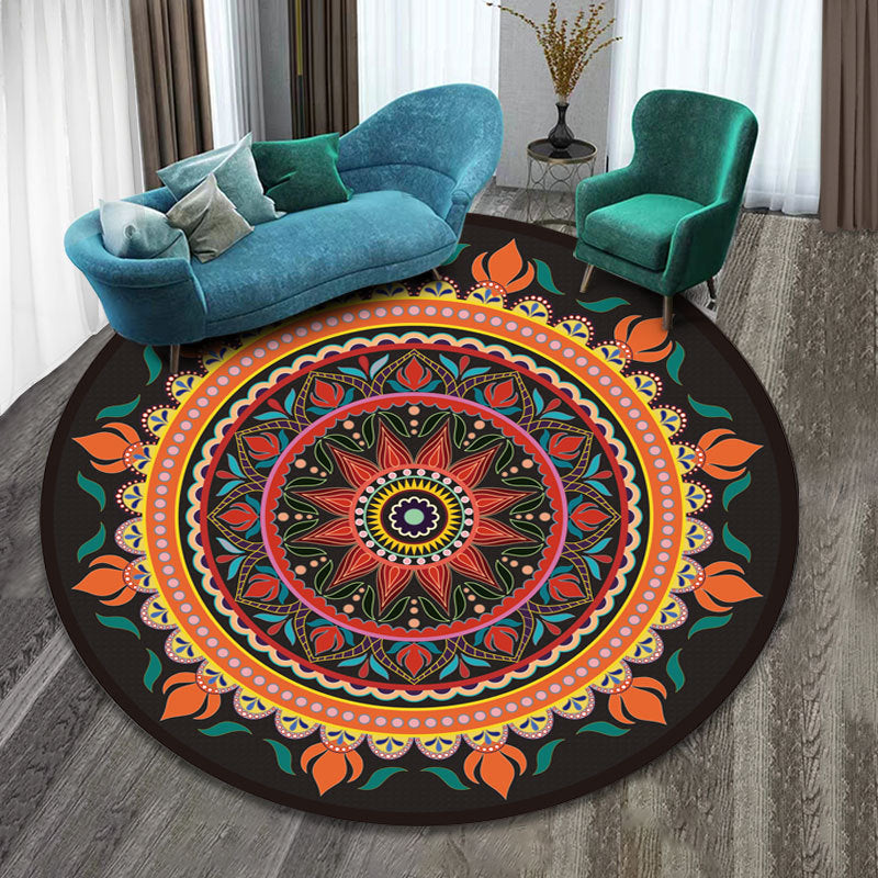 Round carpet mandala ethnic