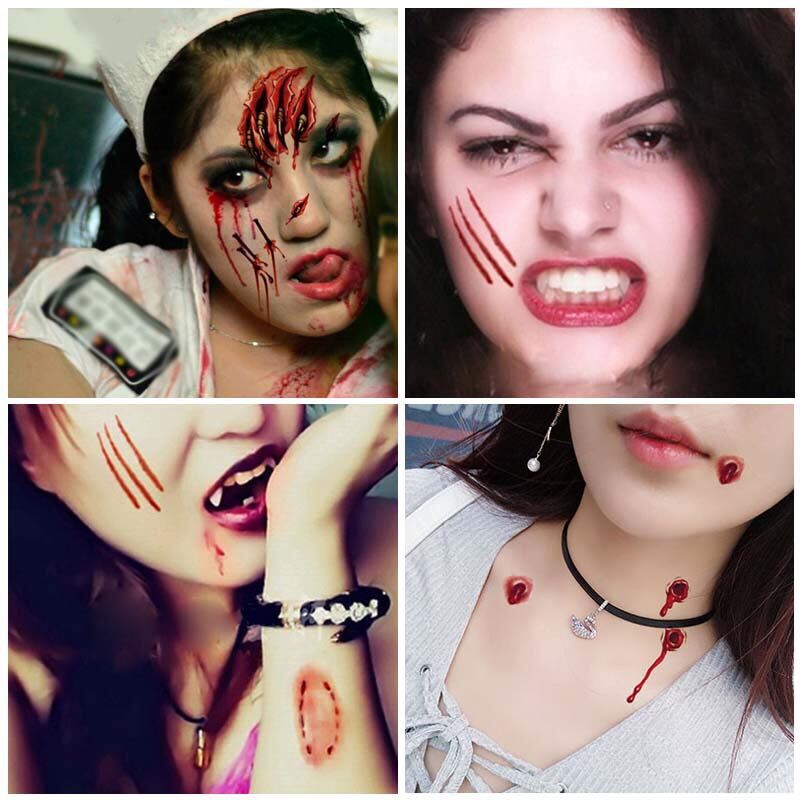 Halloween realistic tattoo stickers