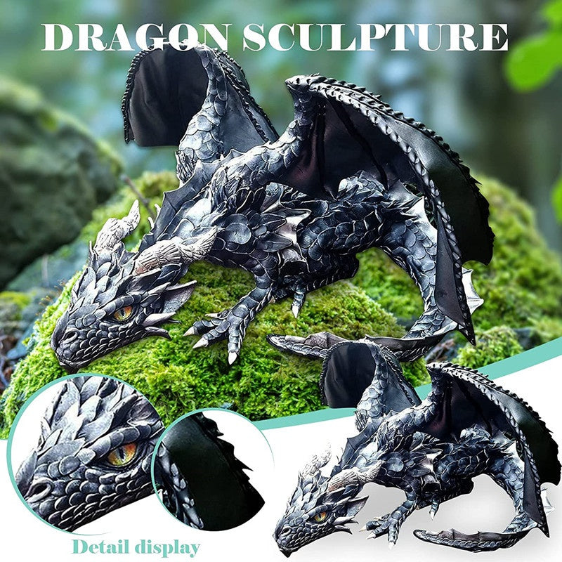Handmade dragon statue