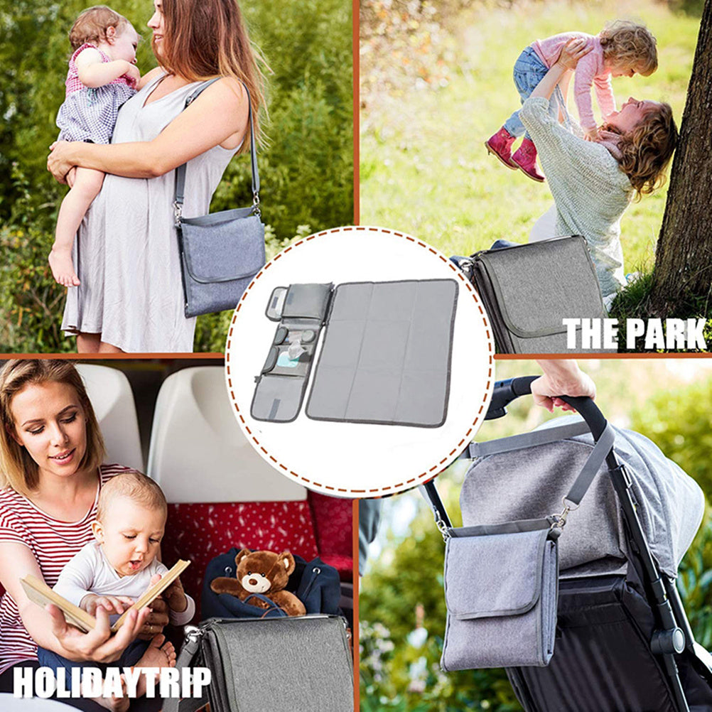 Folding pad for diaper changing