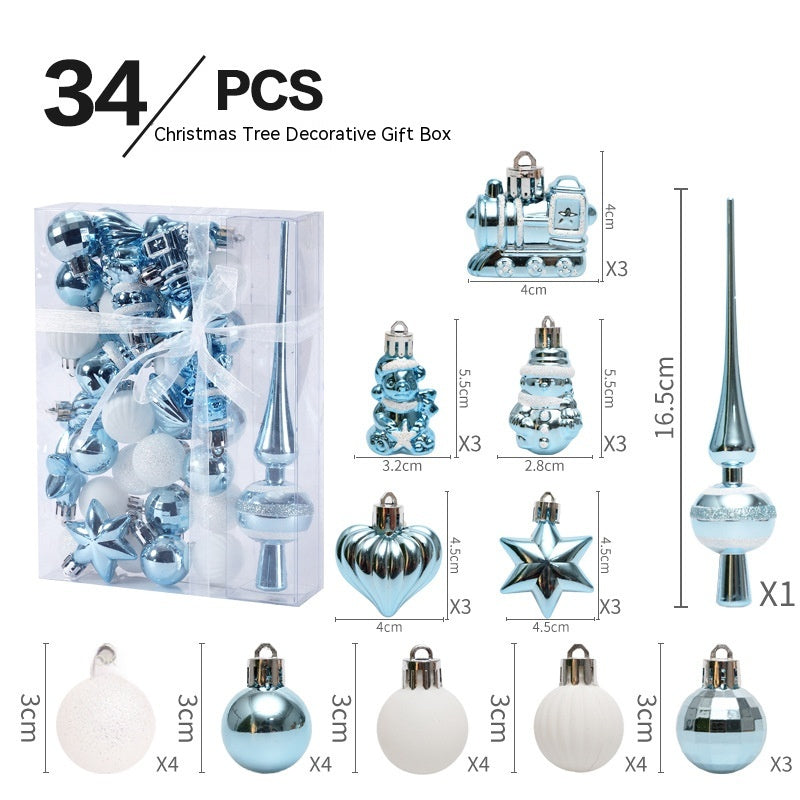 Christmas tree hanging ornaments 34 pack