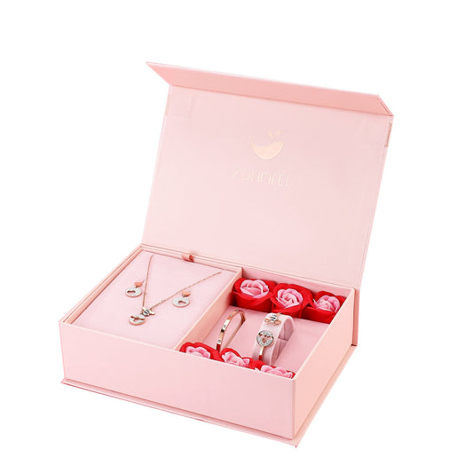 Valentines day gift set rose jewelry
