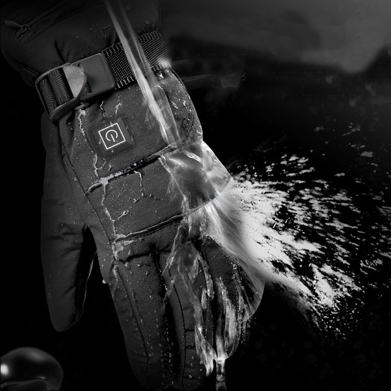 Electric heated gloves with touch screen